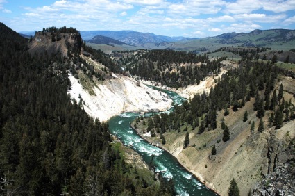 Yellowstone River at Calcite Springs Area